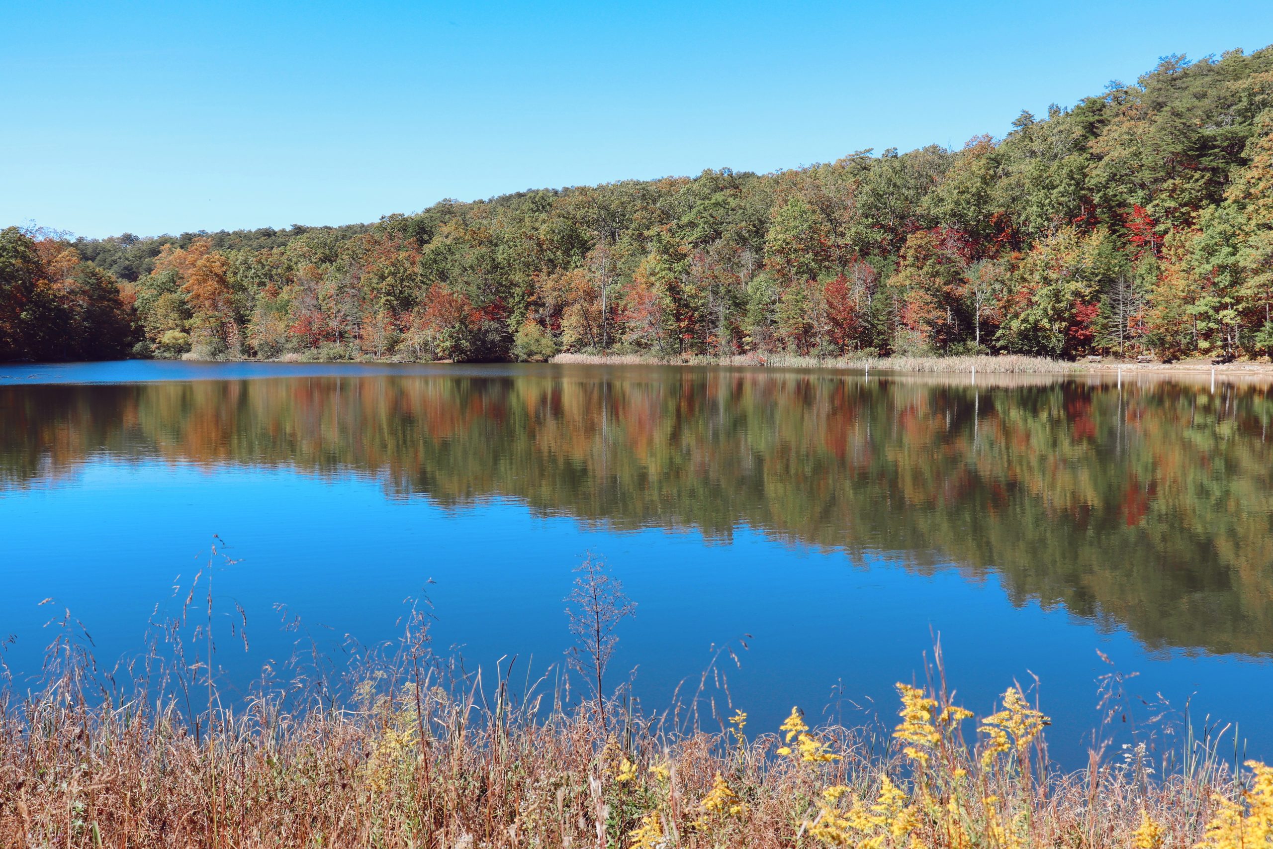 fall hiking benton falls