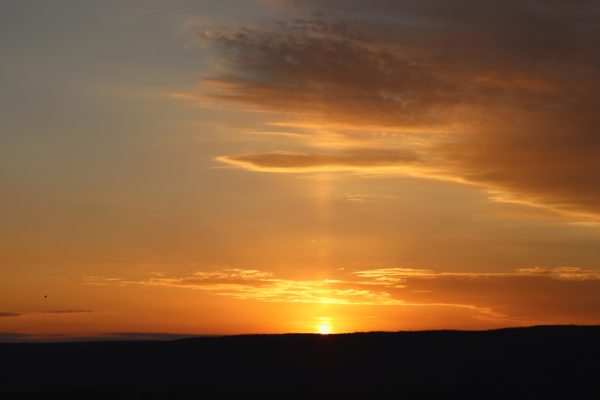 sunset at sequatchie overlook