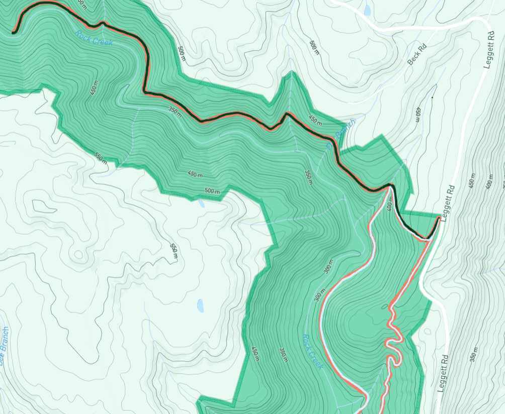 rock creek loop trail map