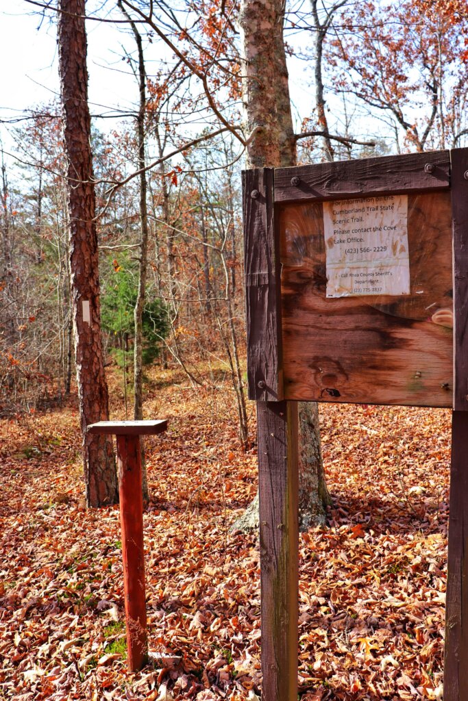 Newby Branch Trailhead sign