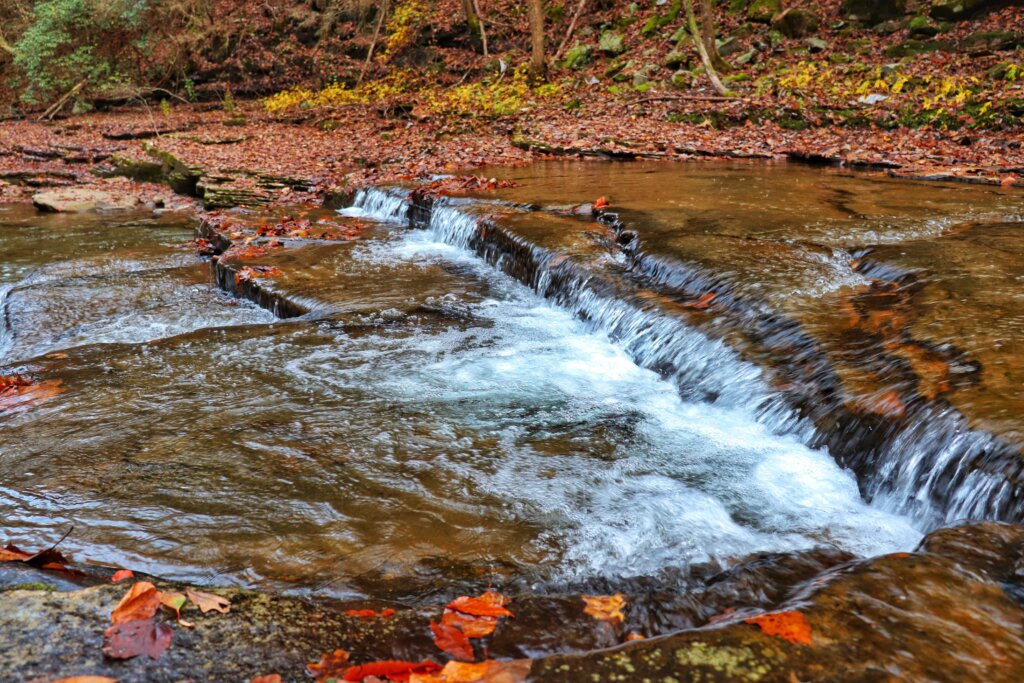 Hemlock Falls on the Newby Branch Hike is underwhelming