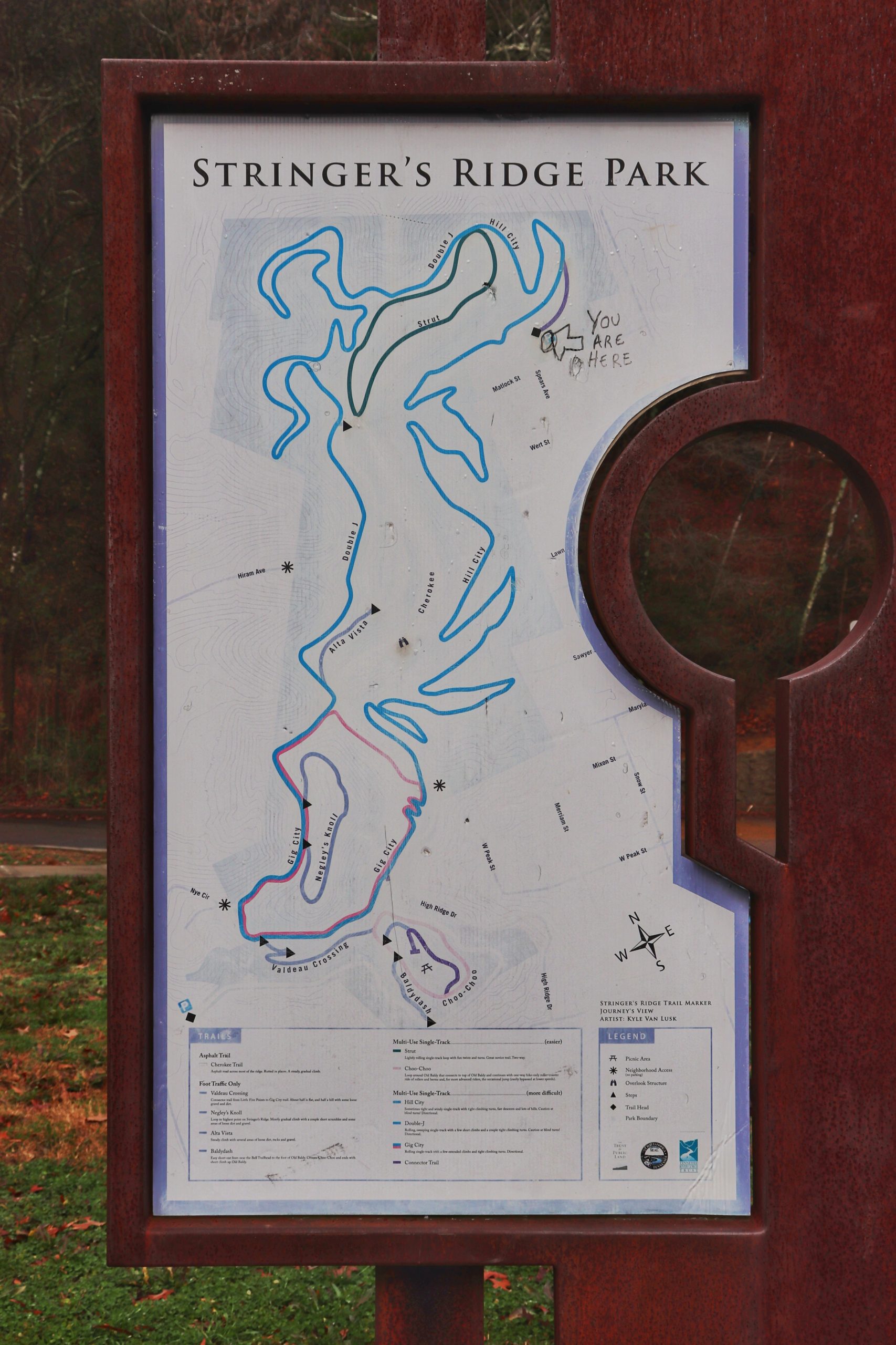 stringer's ridge map