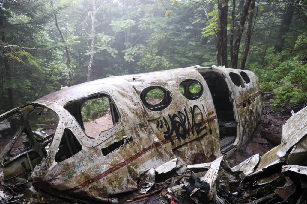 wrecked plane