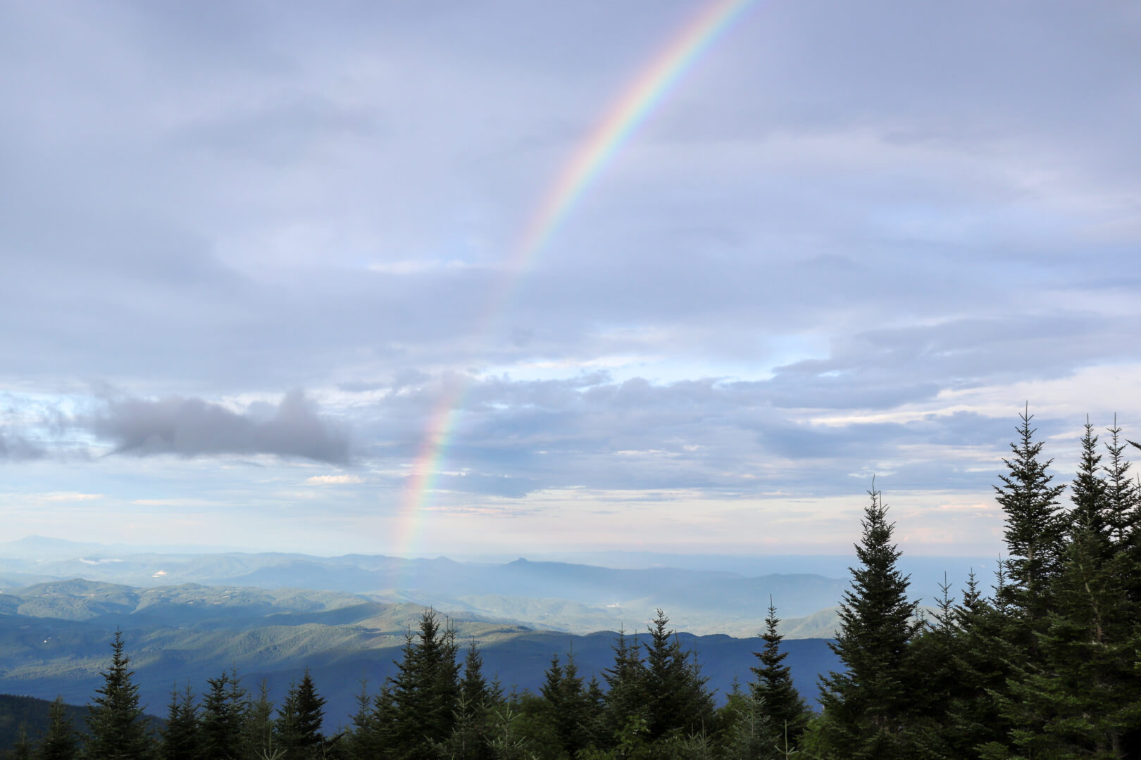 Camping High in the Sky at Mount Mitchell