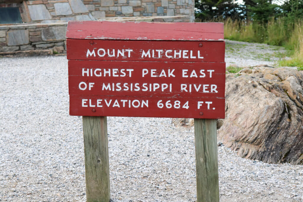 mount mitchell height