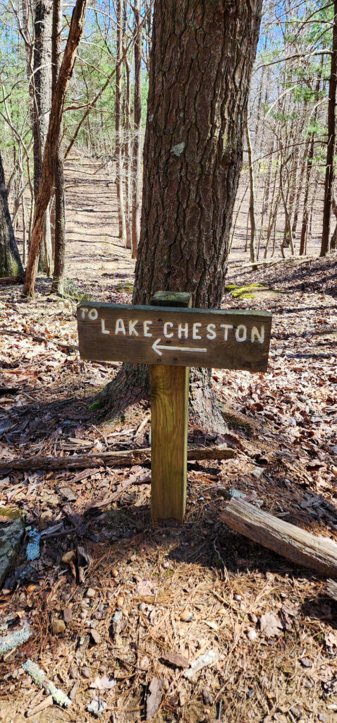 lake cheston sign