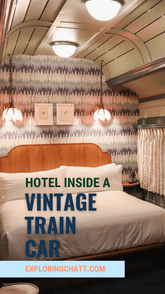 hotel inside a vintage train car