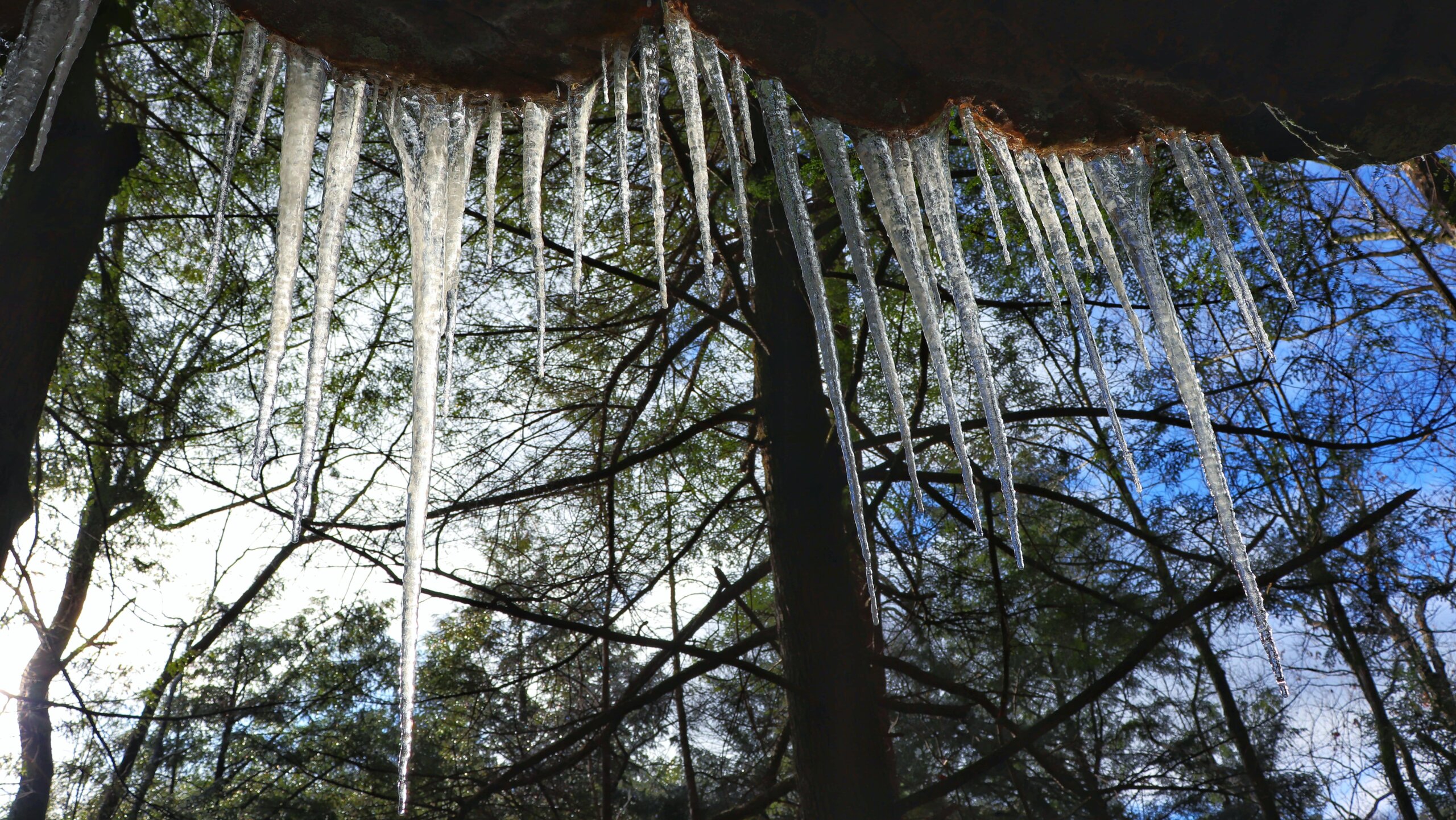 Find Winter Adventure Hiking at Greeter Falls