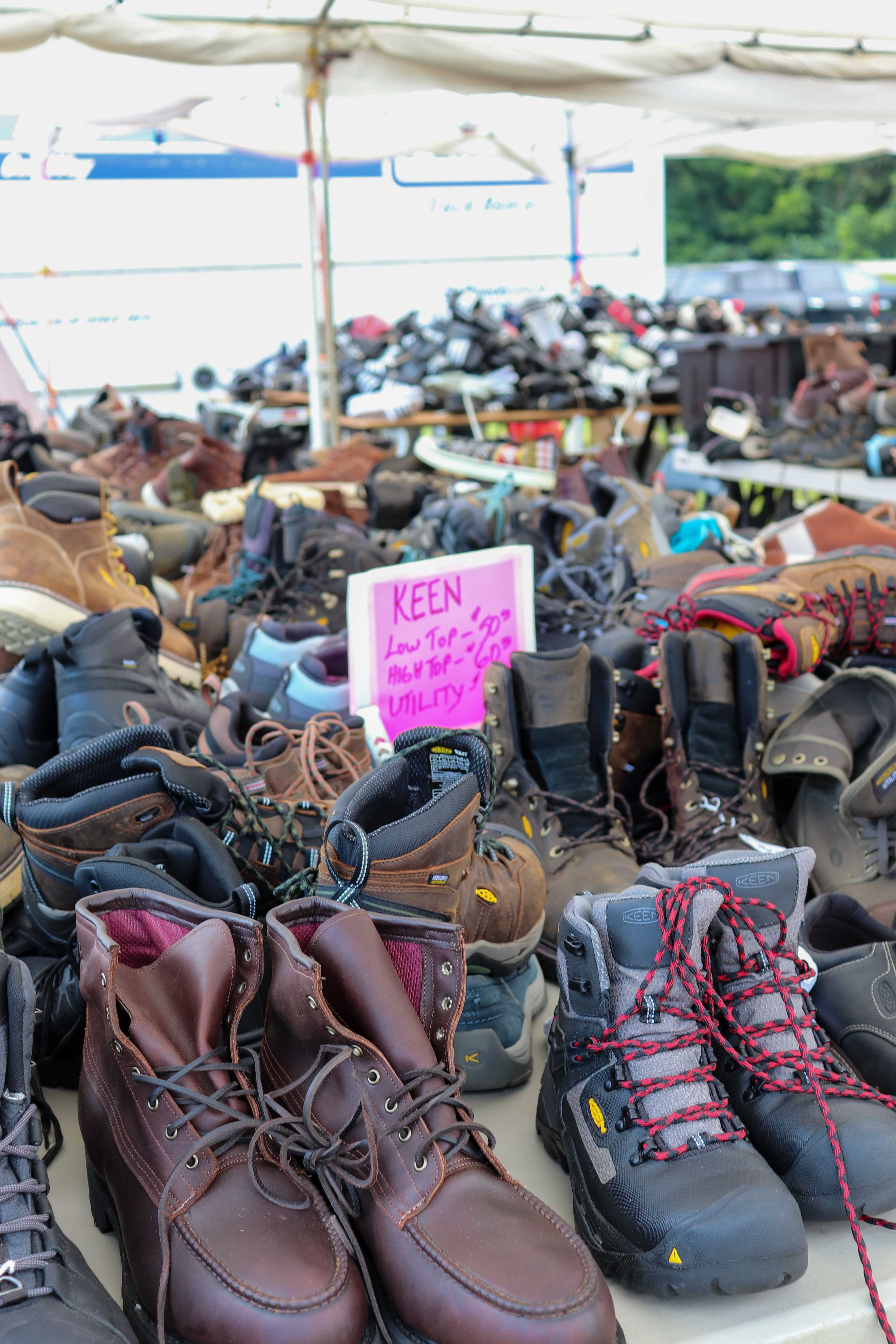 used hiking boots