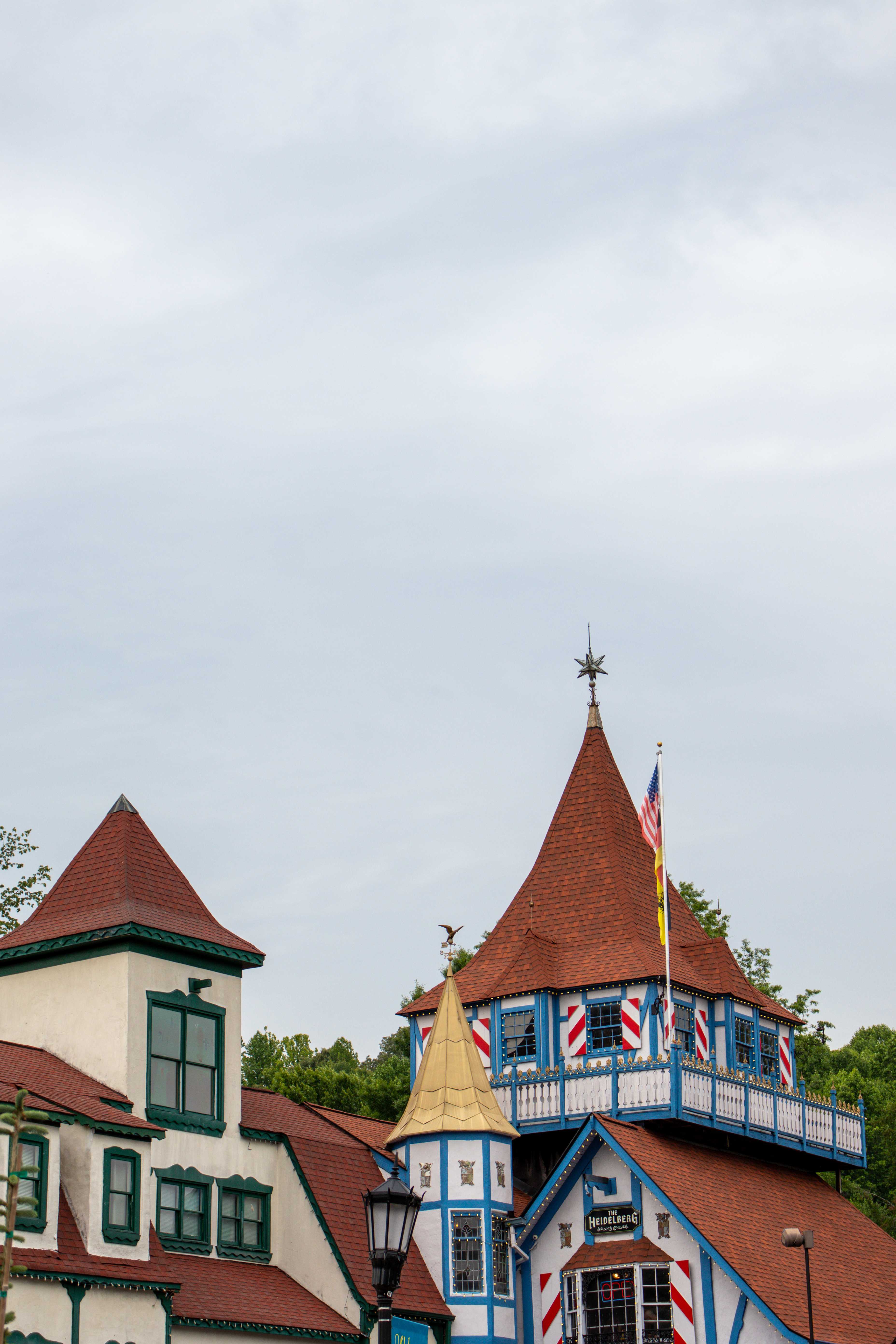 alpine village themed buildings in helen, georgia