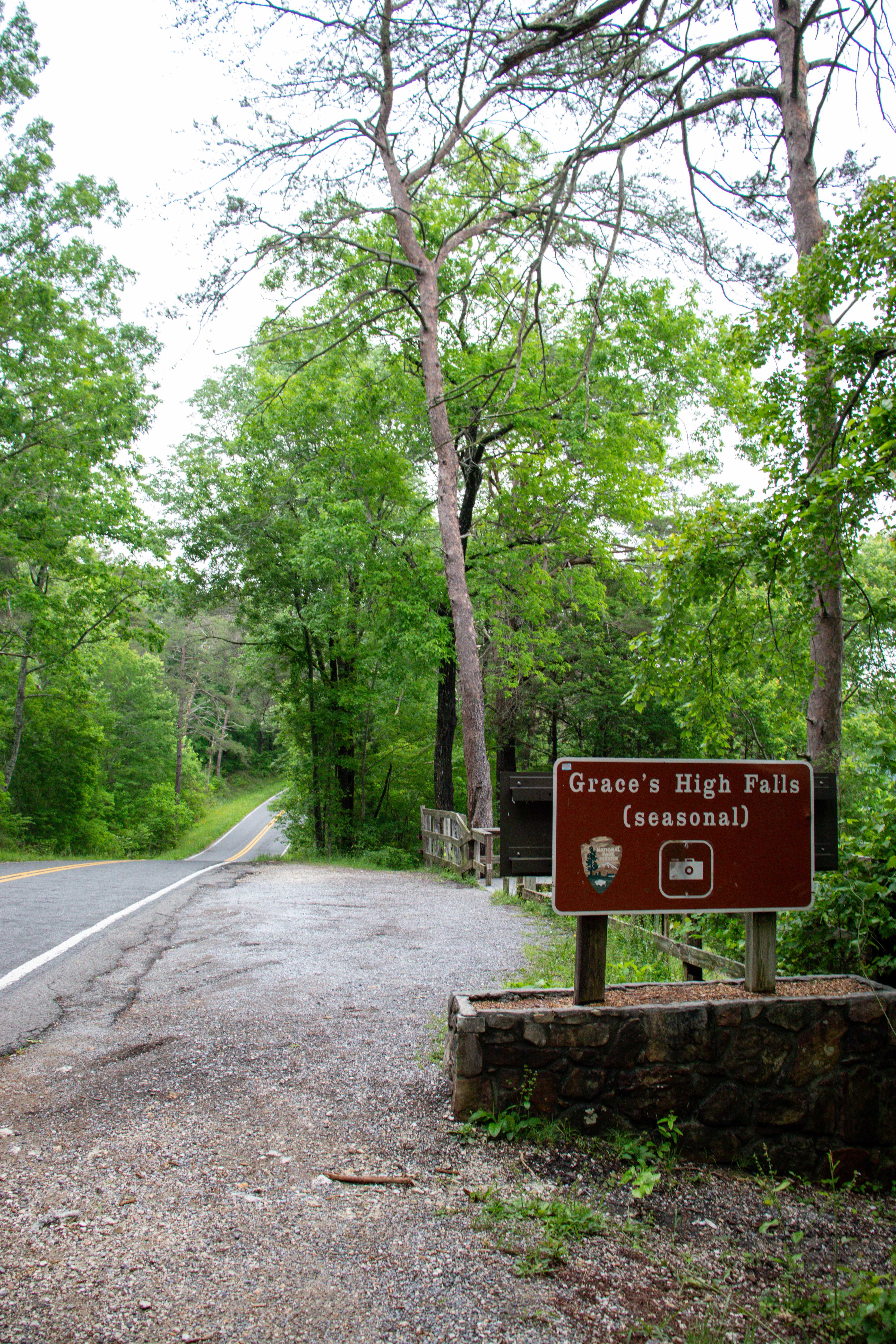 grace's high falls sign