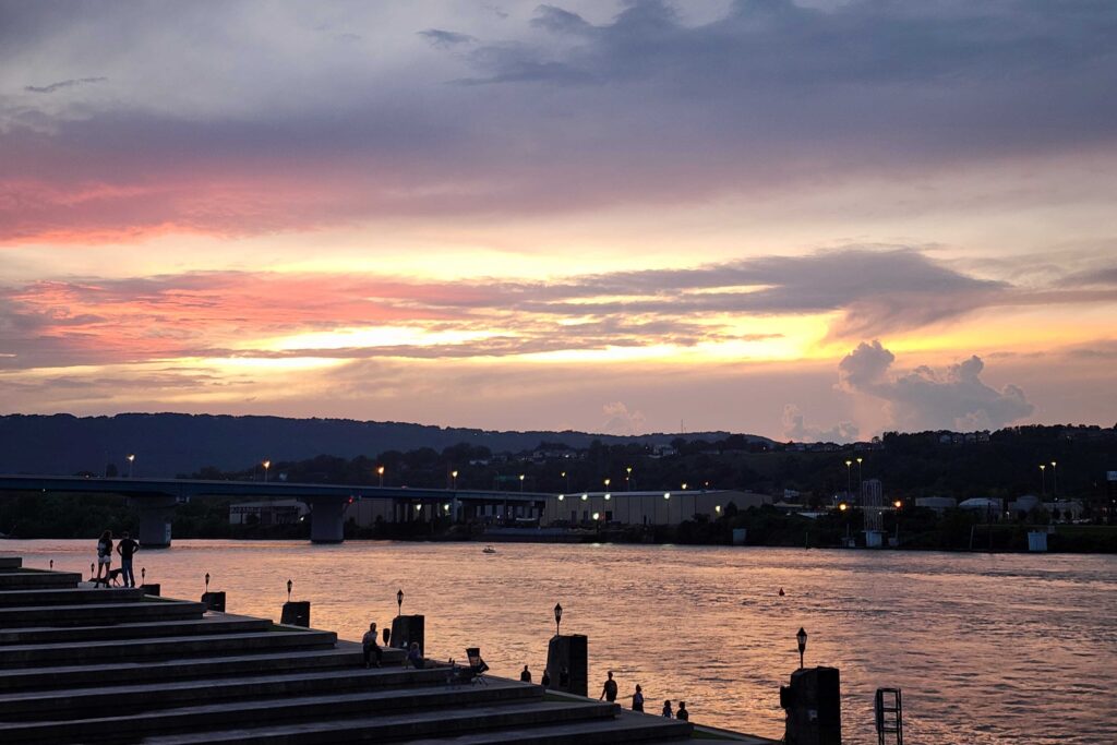 ross's landing at sunset